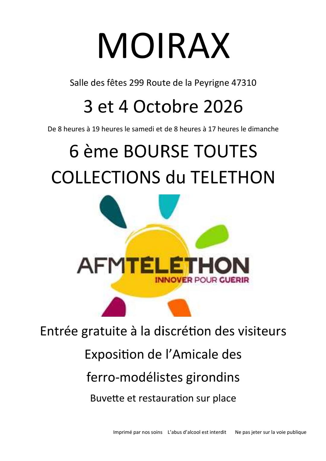Exposition  à Moirax du 03 au 04 octobre 2026